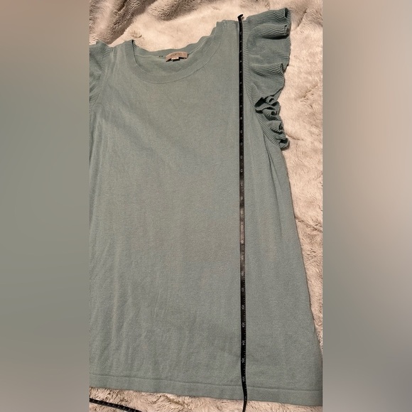 LOFT Ruffle Sleeve Knit Tank Top - Picture 6 of 6
